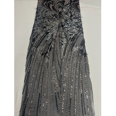 BORDADO JACQUARD COM PEDRARIA HT-72173-1