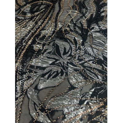 BORDADO JACQUARD COM PEDRARIA HT-72173-1