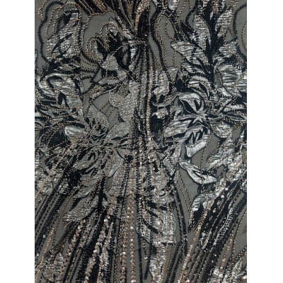 BORDADO JACQUARD COM PEDRARIA HT-72173-1