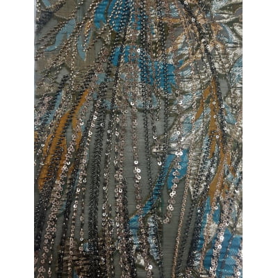 BORDADO JACQUARD COM PEDRARIA HT-72173-1