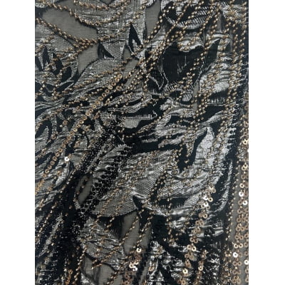 BORDADO JACQUARD COM PEDRARIA HT-72173-1