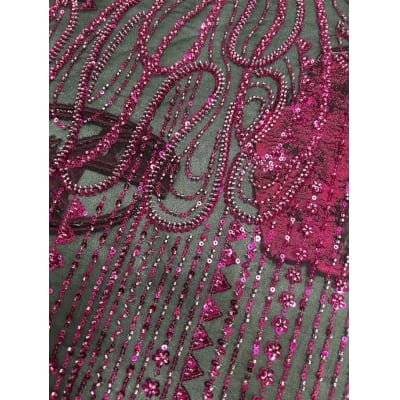 BORDADO JACQUARD COM PEDRARIA HT-72373