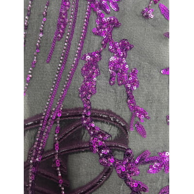 BORDADO JACQUARD COM PEDRARIA HT-72374