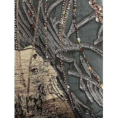 BORDADO JACQUARD COM PEDRARIA HT-72374