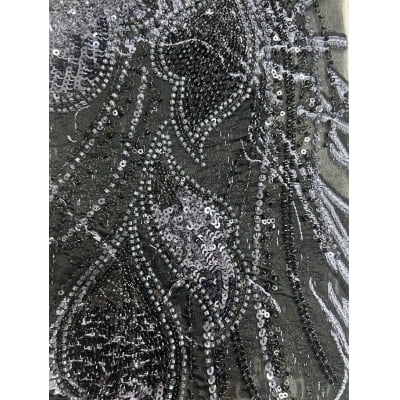 BORDADO JACQUARD COM PEDRARIA HT-72376