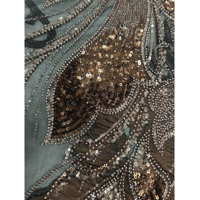 BORDADO JACQUARD COM PEDRARIA HT-72376